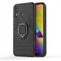 Защитный чехол Strong Guard Ring для Samsung M205F Galaxy M20 Черный