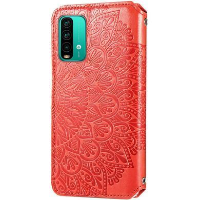 Чохол-книжка Flower Book для Xiaomi Redmi Note 9 4G / Redmi 9 Power / Redmi 9T Червоний
