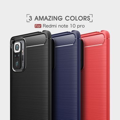 Защитный чехол iPaky Slim TPU для Xiaomi Redmi Note 10 Pro / 10 Pro Max Синий