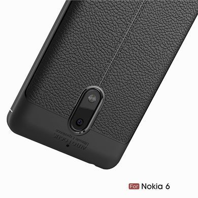 Захисний чохол Leather для Nokia 6 2017 Червоний