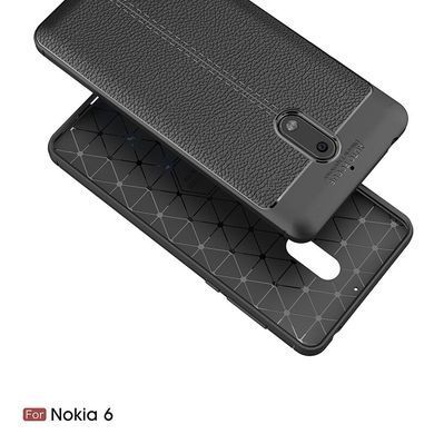 Захисний чохол Leather для Nokia 6 2017 Червоний