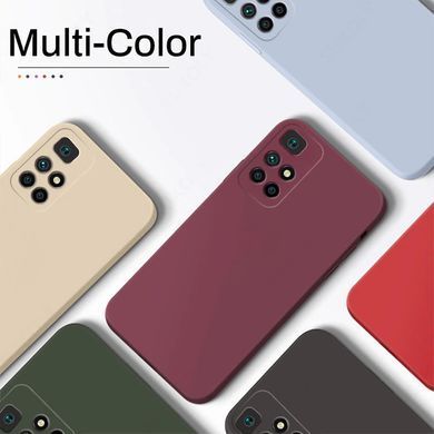 Защитный чехол Liquid Case Full Camera для Xiaomi Poco M4 Pro 5G Бордовый