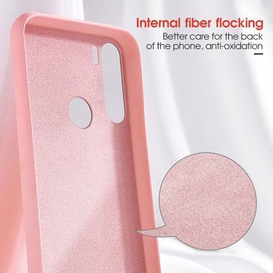 Защитный чехол Liquid Case Full Cover для Xiaomi Redmi Note 8 / Note 8 2021 Бежевый