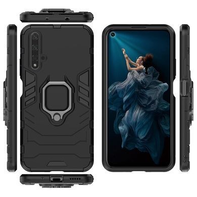Защитный чехол Strong Guard Ring для Huawei Honor 20 / Nova 5T Черный