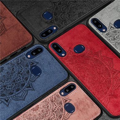 Захисний чохол Textile Decor для Samsung A107F Galaxy A10S / M017F Galaxy M01s Рожевий