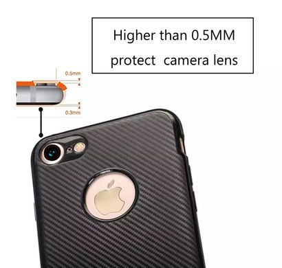 Захисний чохол Carbon TPU для iPhone 7 / iPhone 8 / SE 2020 (4.7") Чорний
