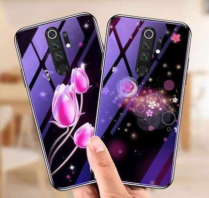 Захисний чохол Fantasy з глянцевими торцями для Xiaomi Redmi 9 (тюльпани) Рожевий