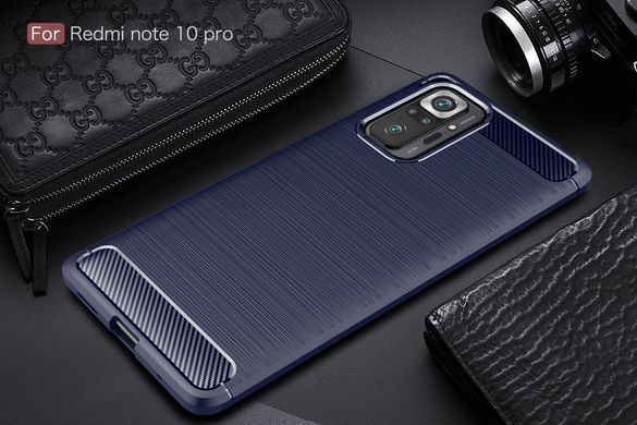 Защитный чехол iPaky Slim TPU для Xiaomi Redmi Note 10 Pro / 10 Pro Max Синий