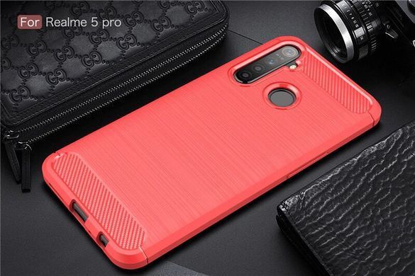 Защитный чехол Slim TPU для Realme 5 Pro Красный
