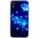 Защитный чехол Fantasy с глянцевыми торцами для iPhone XR (луна) Голубой