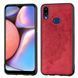 Захисний чохол Textile Decor для Samsung A107F Galaxy A10S / M017F Galaxy M01s Червоний