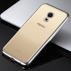 TPU чехол Electro-plating для Meizu M5C Серебристый