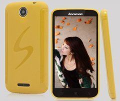 Чехол TPU S-line для Lenovo A750 Желтый