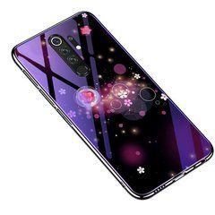 Захисний чохол Fantasy з глянцевими торцями для Xiaomi Redmi 9 (квіти) Малиновий
