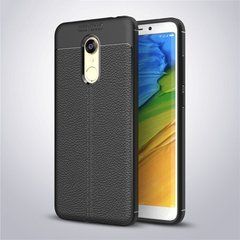 Захисний чохол Leather для Xiaomi Redmi 5 Plus Чорний