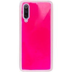 Захисний чохол Neon с песком для Xiaomi Mi9 Рожевий