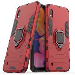 Защитный чехол Strong Guard Ring для Samsung A105F Galaxy A10 Красный