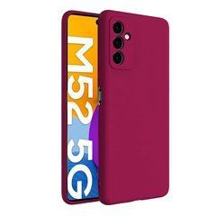Захисний чохол Liquid Case Full Camera для Samsung M526 Galaxy M52 Малиновий