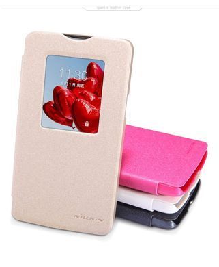 Чехол-книжка Nillkin Sparkle для LG D380 L80 Dual Белый