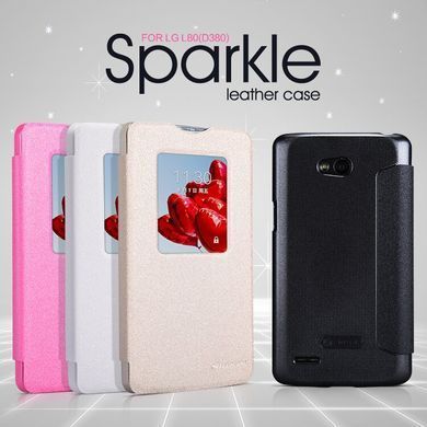 Чехол-книжка Nillkin Sparkle для LG D380 L80 Dual Белый