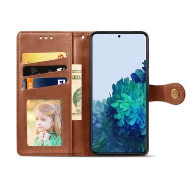 Чехол-книжка Polera Book для Samsung Galaxy S21 FE Коричневый