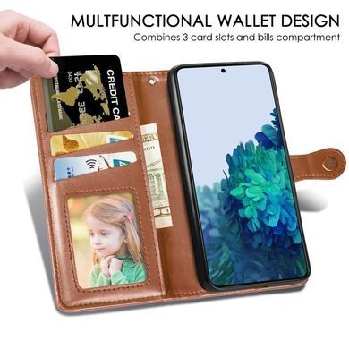 Чехол-книжка Polera Book для Samsung Galaxy S21 FE Коричневый
