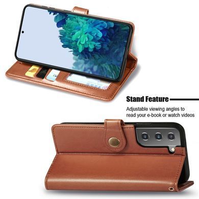 Чехол-книжка Polera Book для Samsung Galaxy S21 FE Коричневый