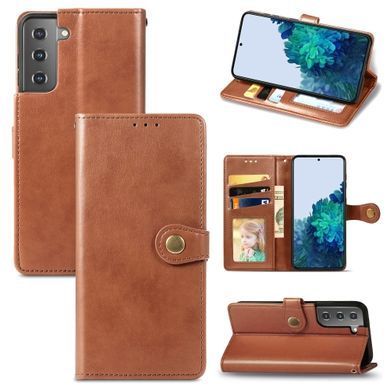 Чехол-книжка Polera Book для Samsung Galaxy S21 FE Коричневый
