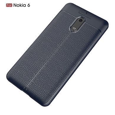 Захисний чохол Leather для Nokia 6 2017 Синій