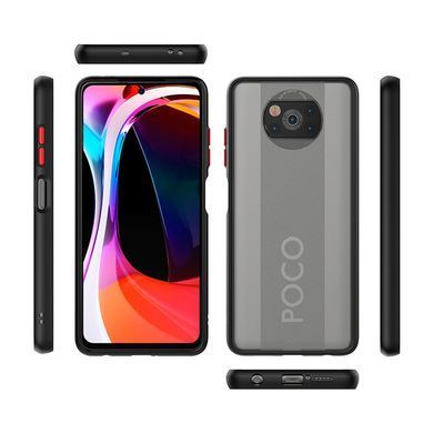 Захисний чохол Сolor Buttons для Xiaomi Poco X3 / X3 NFC / X3 Pro Чорний