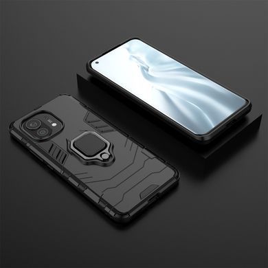 Защитный чехол Strong Guard Ring для Xiaomi Mi 11 Lite / Mi 11 Lite 5G / 11 Lite 5G NE Черный