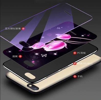 Захисний чохол Fantasy з глянцевими торцями для Xiaomi Redmi 6A (тюльпани) Рожевий