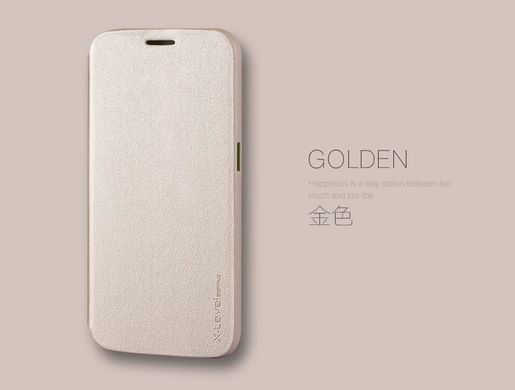 Чохол-книжка X-level FIB Color для Samsung G920F Galaxy S6 Золотий