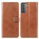 Чохол-книжка Polera Book для Samsung Galaxy S21 FE Коричневий